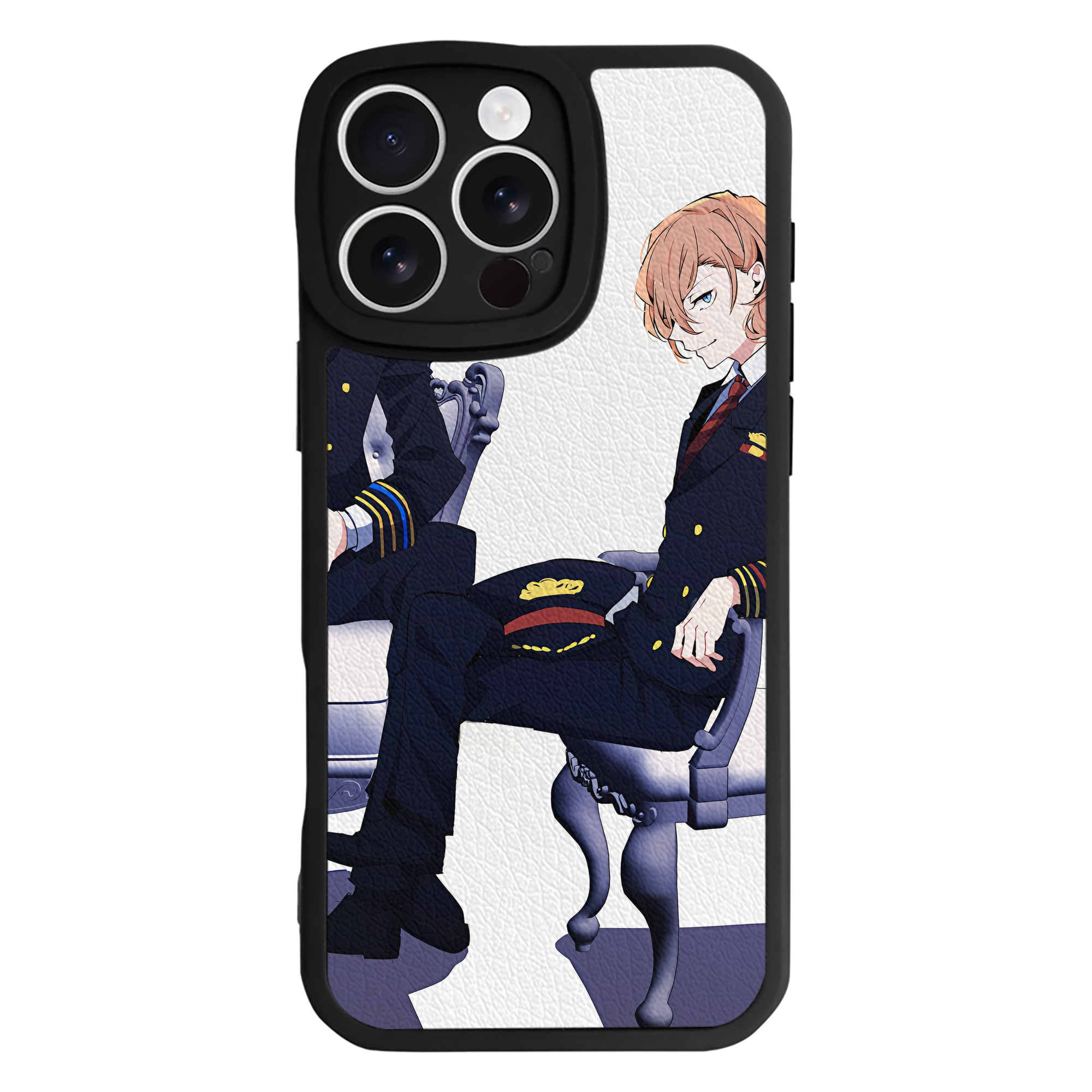 （画像用） 文豪ストレイドッグス Bungo Stray Dogs 【iPhone 16シリーズ対応】シリコンスマホケース（レザー調） 材質：シリコン